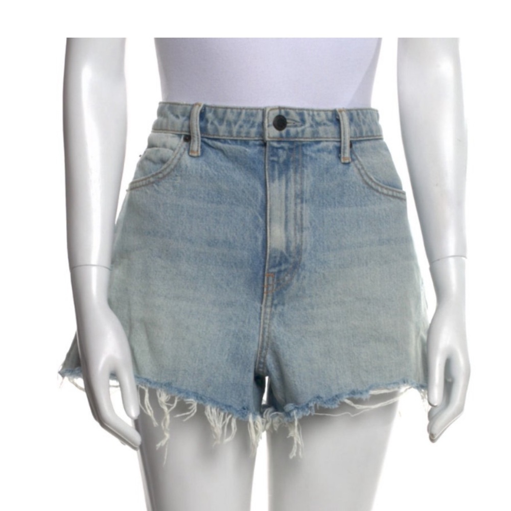 Sold Alexander Wang Light Blue Frayed Jean Shorts